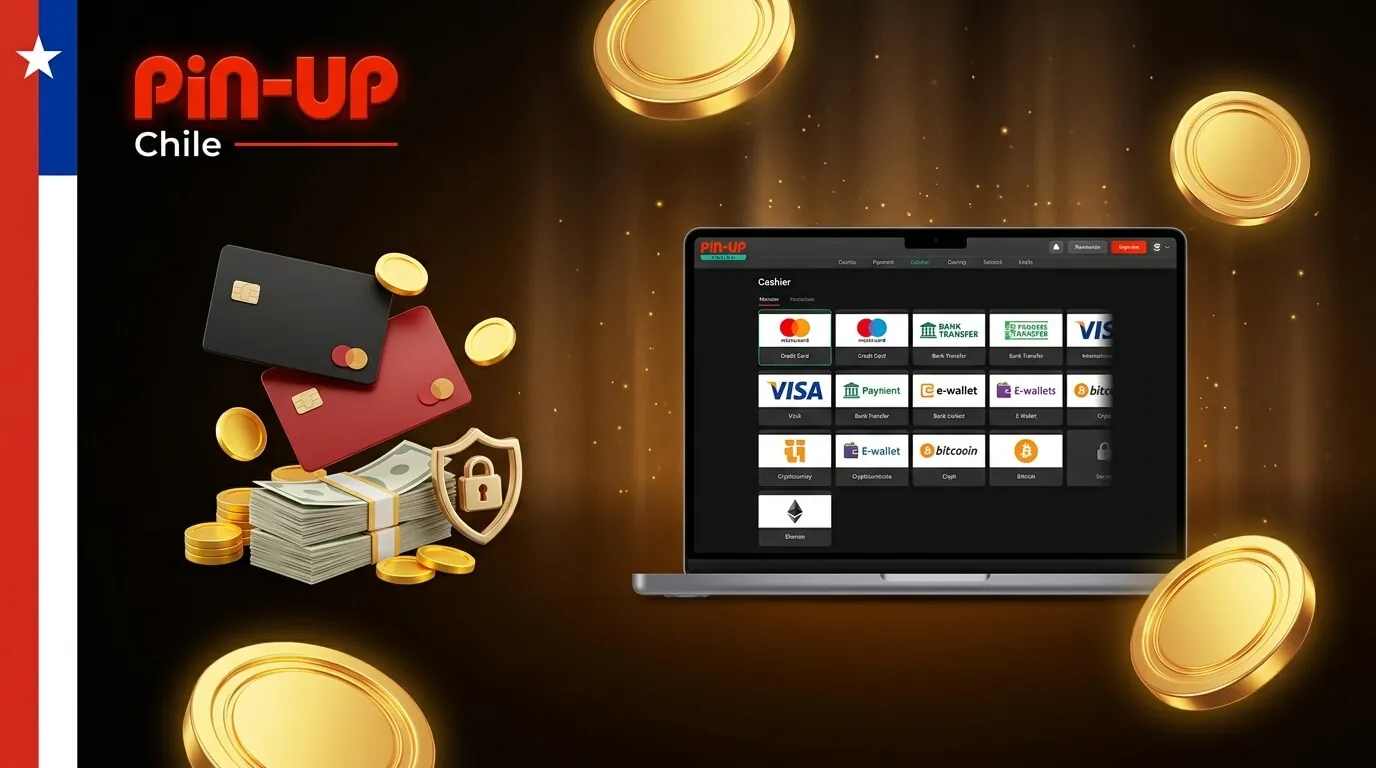 Métodos de pago para depósitos y retiros en Pin-Up Casino Chile